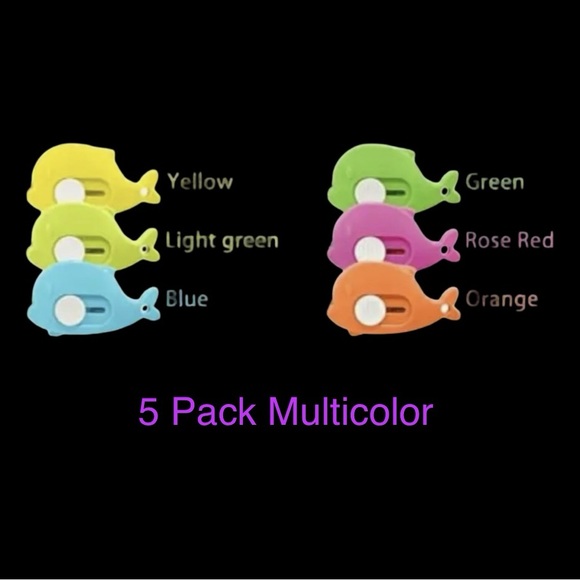 Other - Multicolor Whale Box/Utility Knives - 5 Pack